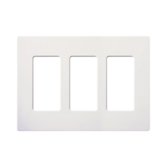 LUTRON ELECTRONICS PLACA DE PARED 3 ESPACIOS MOD: SC-3-SW