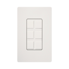 LUTRON ELECTRONICS Caja de pared para contactos varios, 6 mini espacios. MOD: SC6PFSW