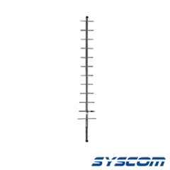 SYSCOM Antena Base, Direccional, rango de frecuencia 824 - 896 MHz (Yagi 12 elementos). MOD: SD-82512