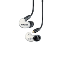 Shure SE215DYWH+UNI Auriculares Sound Isolating™ - Modelo Shure, Cancelación de Ruido, Micrófono Incorporado, Cable Desmontable - Sonido Claro e Inmersivo