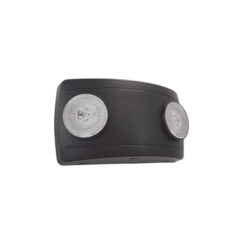 SFIRE Luz de Emergencia Dual LED ultra compacta/150 lúmenes/Luz fría/Batería de Respaldo Incluida/Botón de test / Color Negro SF660LB