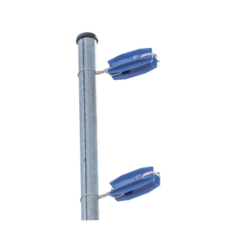 SFIRE Aislador de color Azul para postes de esquina de alta Resistencia con Anti UV de uso en cercos eléctricos MOD: SFESQUINEROB