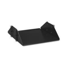 SIEMON Charola Doble Para Soportar Equipo en Racks de 432 mm de Profundidad, de 19in, 3UR, Color Negro MOD: SH-D19-01