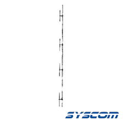 SYSCOM Antena Base UHF, de 4 Dipolos, Rango de Frecuencia 450 - 470 MHz. MOD: SJ4D-U
