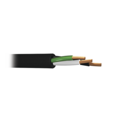 CONDUMEX Cable de Cobre de 3 hilos en calibre 10 AWG, con Forro para Uso Rudo. Rollo 100 m. MOD: SJT-3X10/100