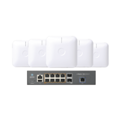 CAMBIUM NETWORKS Starter Kit Wi-Fi Empresarial de 5 Access Point PLE410 y 1 Switch PoE EX2010P MOD: SKIT-CNPILOT-CO
