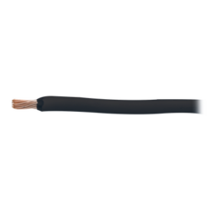 INDIANA Cable 8 awg color negro,Conductor de cobre suave cableado. Aislamiento de PVC, autoextinguible. (Venta por Metro) MOD: SLY-296-BLK