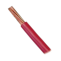 INDIANA Cable Eléctrico 8 awg color rojo,Conductor de cobre suave cableado. Aislamiento de PVC, auto extinguible. BOBINA 100 MTS MOD: SLY-296-RED/100