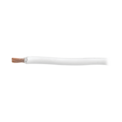 INDIANA Cable 8 awg color blanco,Conductor de cobre suave cableado. Aislamiento de PVC, autoextinguible. (Venta por Metro) MOD: SLY-296-WHT