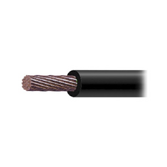 INDIANA Cable de Cobre Recubierto THW-LS Calibre 2/0 AWG 19 Hilos Color Negro (Retazo de 5 metros) SLY346BLK*5MTS