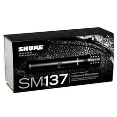 SM137-LC Shure Micrófono condensador profesional para instrumento - Captura una grabación clara y detallada con alta sensibilidad - Adecuado para instrumentos acústicos y percusión.