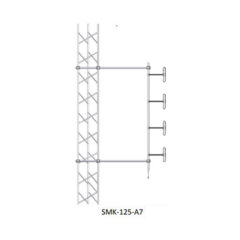 SINCLAIR Montaje Lateral Ajustable en Kit para mástil de Antenas Dipolo a 228 cm de Distancia-Torre. SMK-125-A7
