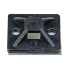 PANDUIT Montaje-Sujetador Adhesivo de 4 Vías de 3/4" x 3/4" x 1/4", Color Negro, Nylon 6.6 Retardante de Llamas V-2, Paquete de 100pz MOD: SMP12A-C0