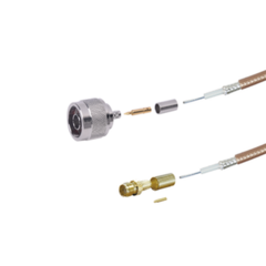 EPCOM INDUSTRIAL Cable de 60 cm tipo RG-142/U con conectores N Macho y SMA Hembra Inverso (Hasta 8 GHz). MOD: SN-142-SMAHI-60