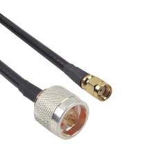 EPCOM INDUSTRIAL Cable LMR-240 de 60 cm con conectores N Macho y SMA Macho Inverso. MOD: SN-240-SMAI-60