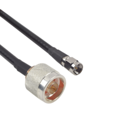 EPCOM INDUSTRIAL Cable LMR-240UF (Ultra Flex) de 60 cm con conectores N Macho y SMA Macho. MOD: SN-240UF-SMA-60