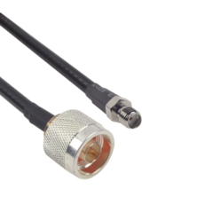 EPCOM INDUSTRIAL Cable LMR-240UF (Ultra Flex) de 60 cm con conectores N Macho y SMA Hembra. MOD: SN-240UF-SMAH-60