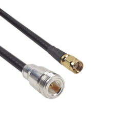 EPCOM INDUSTRIAL Cable LMR-240UF (Ultra Flex) de 60 cm con conectores N Hembra y SMA Macho Inverso. MOD: SNH-240UF-SMAI-60