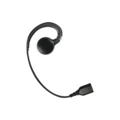 PRYME Auricular giratorio con gancho en forma de "G" con cable de fibra trenzada y conector SNAP. Requiere micrófono de solapa de 1 o 2 hilos de la Serie SNAP. MOD: SNP-GH