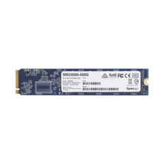 SYNOLOGY SSD 400GB NVMe M.2 22110, diseñada para Synology NAS con ranuras M.2 integradas MOD: SNV3500400G
