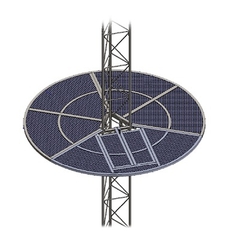 SYSCOM TOWERS Sistema antiescala tipo sombrilla para torre STZ35. MOD: SOM-35