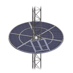 SYSCOM TOWERS Sistema Anti Escala tipo Sombrilla para Torre STZ30G. Galvanizada por Inmersión en Caliente. MOD: SOM-30