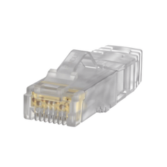 PANDUIT Plug RJ45 Cat6A, Para Cable UTP de Calibre 23-24 AWG, Chapado en Oro de 50 micras, Paquete de 100 piezas MOD: SP6X88-C