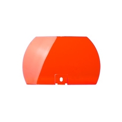 FEDERAL SIGNAL Lente de color rojo para modelo 450142-05 (domo transparente) MOD: SP-L2-R