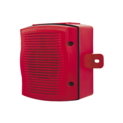 SYSTEM SENSOR Bocina para Exterior, Montaje en Pared, Color Rojo MOD: SP-RK