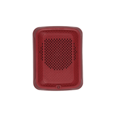 SYSTEM SENSOR Bocina para Montaje en Pared, Color Rojo, Nuevo Diseño Moderno y Elegante y Menor Consumo de Corriente MOD: SPR-L