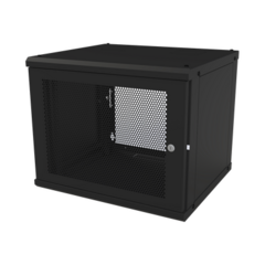 LINKEDPRO BY EPCOM Gabinete de Pared Fijo, Puerta Perforada, con Rack de 19in, 9 Unidades de Rack MOD: SR-1909-GFP-VR2