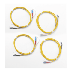 FLUKE NETWORKS Kit de Cables de Referencia de Comprobación Monomodo CertiFiber® Pro, Para Fibras con Conectores LC (2 SC/LC Metálico, 2 LC/LC Metálico), de 2 Metros MOD: SRC-9-SCLC-KIT-M