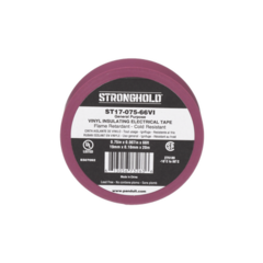 PANDUIT Cinta Eléctrica para Aislar, de PVC, Uso General, Grosor de 0.18mm (7 mil), Ancho de 19mm, y 20.12m de Largo, Color Violeta MOD: ST17-075-66VI