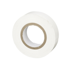 PANDUIT Cinta Eléctrica para Aislar, de PVC, Uso General, Grosor de 0.18mm (7 mil), Ancho de 19mm, y 20.12m de Largo, Color Blanco MOD: ST17-075-66WH