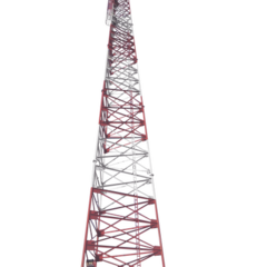 SYSCOM TOWERS Torre Autosop. Tubular Uso Pesado. 24 Metros (Sec B - E). Galv. Inmersión. Con Accesorios. MOD: STAT-24M-BE