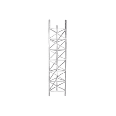 SYSCOM TOWERS Tramo de Torre de 3 m x 60 cm de Ancho (Tubo 1-1/4" Ced. 30), Galvanizado por Inmersión en Caliente, Hasta 99 m de Elevación. MOD: STZ-60G