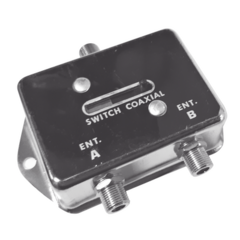 SYSCOM Deslizable Interruptor Coaxial A-B para CCTV, 75 Ohm, 2 Entradas/ 1 Salida, F Hembras. MOD: SWITCHAB