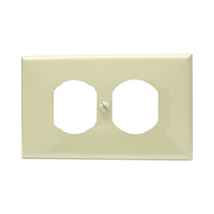 SURTEK Placa de plástico para contacto dúplex color marfil. MOD: SYS-136600