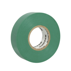 SURTEK Cinta para aislar color Verde de 19 mm x 18 metros / Fabricada en PVC / Adhesivo acrílico. SYS-138004