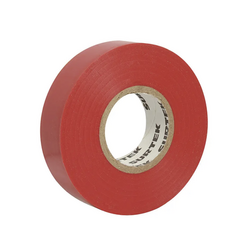 SURTEK Cinta para aislar color Rojo de 19 mm x 9 metros / Fabricada en PVC / Adhesivo acrílico. SYS138009