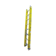 SURTEK Escalera de extensión Fibra de vidrio 24 escalones (altura 6.4 metros) MOD: SYS-EEFV224