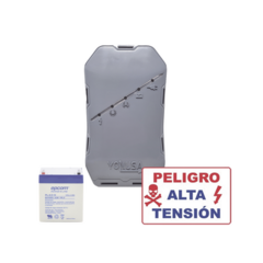 YONUSA KIT deEnergizador 12,000Volts - .5 Joules / 500 Mts Lineales de Protección / Cercas Electrificadas / Llavero Incluido SYSNGHS-KIT