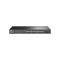 TP-LINK Smart Switch JetStream PoE+ administrable Capa 2, 24 puertos 10/100/1000 Mbps + 4 puertos SFP 192 W MOD: T1600G-28PS