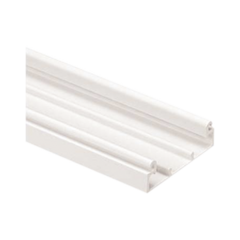 PANDUIT Base para canaleta T-70, de PVC rígido, con orificios perforados para montaje, 103.3 x 44.9 x 1828.8 mm, Color Blanco MOD: T70BWH6