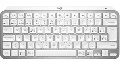 Teclado Bluetooth Logitec Mx Keys Mini Qwerty. COLOR GRIS TECLAS BLANCAS 920-010477