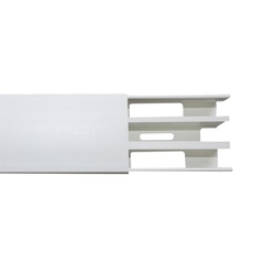 THORSMAN Canaleta con troquel con tapa color blanco, de PVC auto extinguible, 40 x 62 x tramo 2m. (6301-01250) MOD: TEK-62-CT