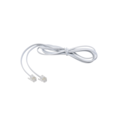 LINKEDPRO BY EPCOM Cable telefónico RJ11, plano, color blanco, 1.5m MOD: TELUS80481.5M