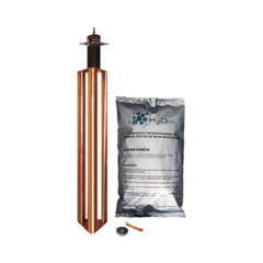 TOTAL GROUND Kit de Puesta a Tierra de 100 Amperes con Electrodo, Filtro y Compuesto H2Ohm. MOD: TG-100-AB