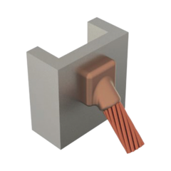 TOTAL GROUND Molde para soldadura Exotermica de superficie Vertical a cable 1/0 Awg en 45 Grados TGM-C45PV-1/0 - comprar en línea
