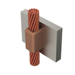 TOTAL GROUND Molde para soldadura exotermica cable de paso vertical cal.2/0 a Placa Vertical. TGM-CPVPV3-2/0
